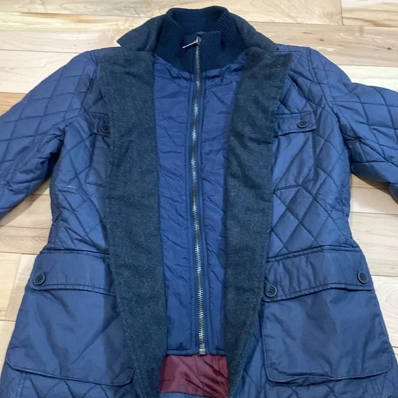 Hydrogen Quilted Jacket - Navy Chore Coat - Picture 11 of 17